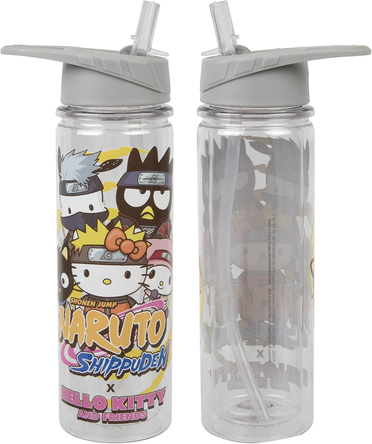 Sanrio Naruto Clear 16oz Tritan Water Bottle-4