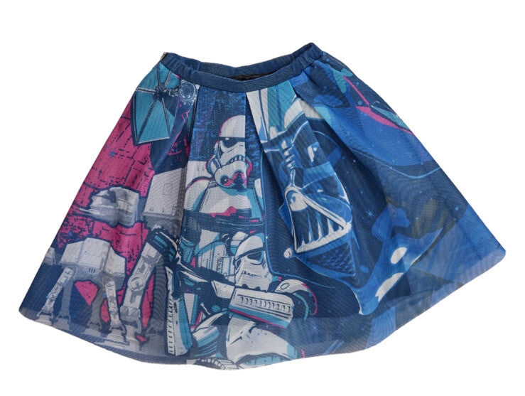 Loungefly Stitch Shoppe Star Wars Dark Side vs Light Side Double sided Heather Skirt-zoom-5