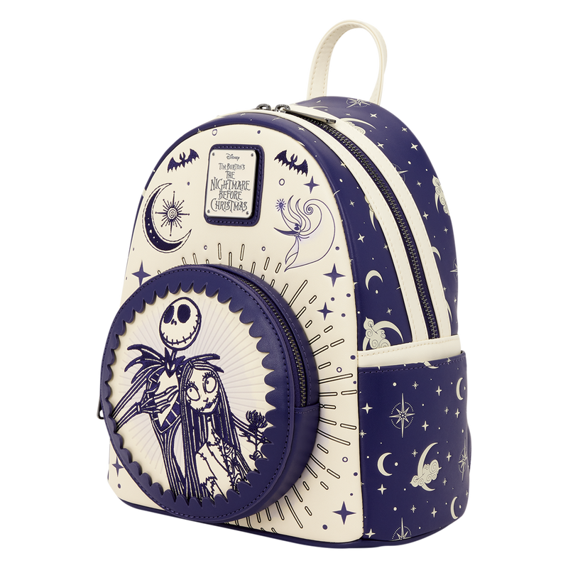 Loungefly The Nightmare Before Christmas Jack Skellington & Sally Night Sky Mini Backpack