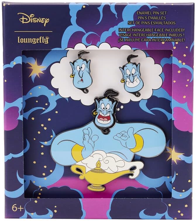 Loungefly Disney Aladdin Genie Mixed Emotions Pin Set-1
