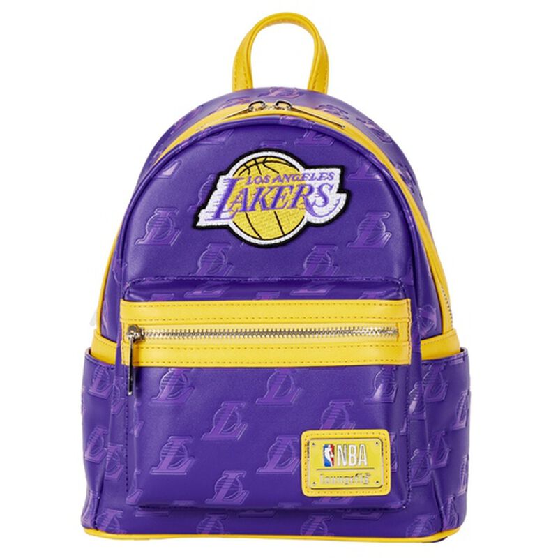 Loungefly NBA Los Angeles Lakers Logo Mini Backpack-zoom-1