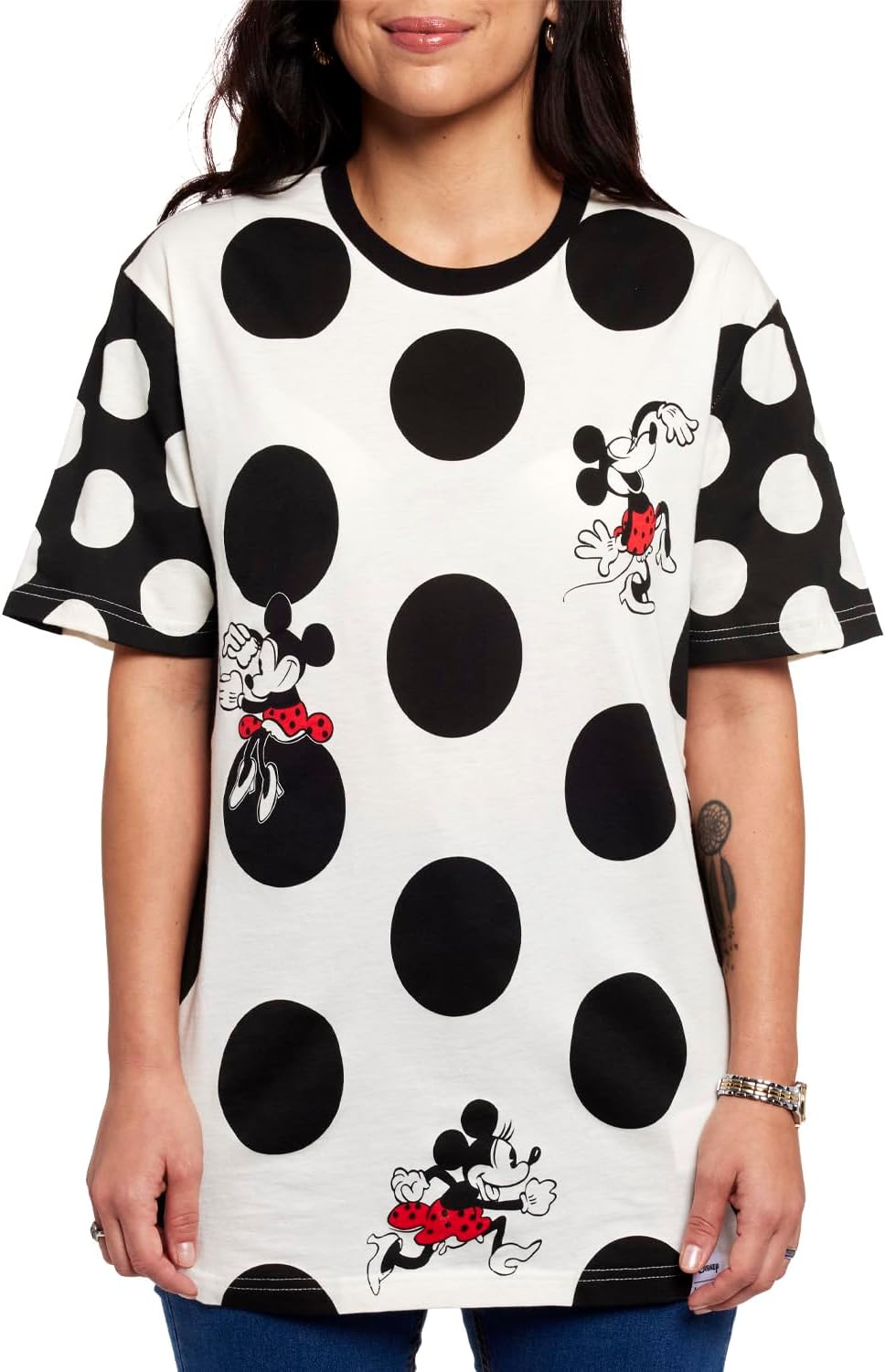 Loungefly Apparel Disney Minnie Mouse Rock the Dots unisex t shirt-1