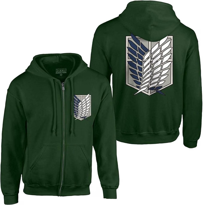 Attack On Titan Survey Corps Zip Hoodie-1