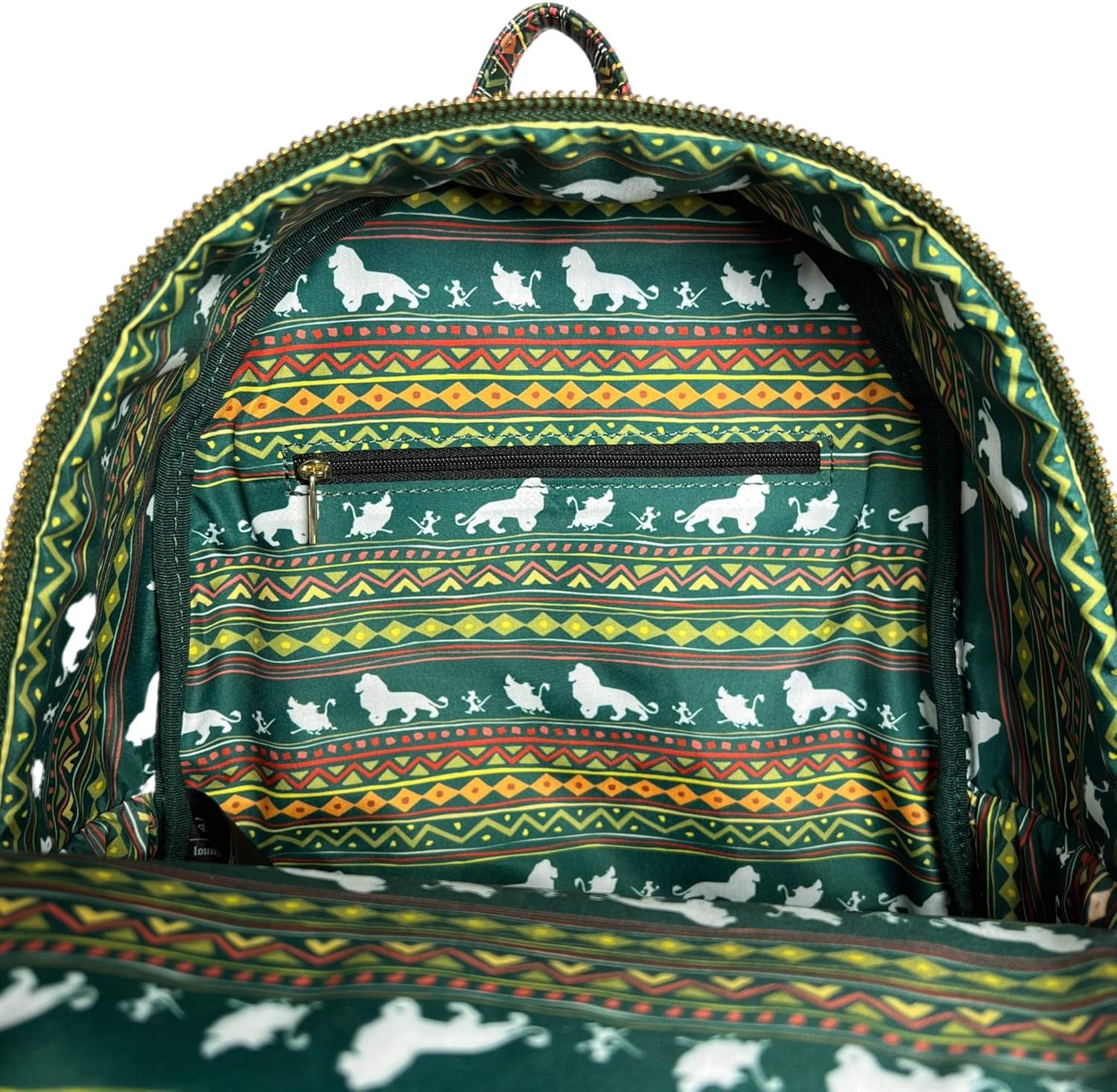 Loungefly Exclusive Disney Lion King Triple Pocket Three Friends Mini Backpack-zoom-3