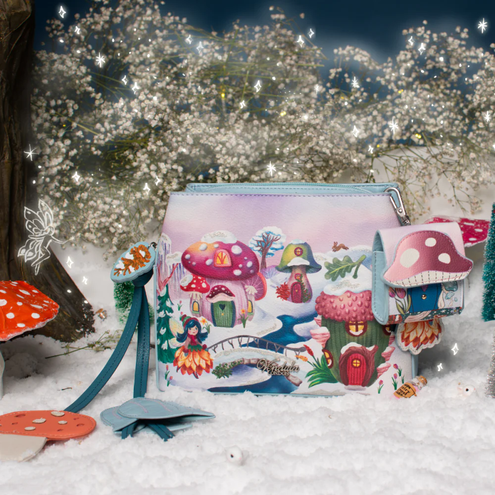 Vendula London Fairy Village Snowflake AirPods Case-11