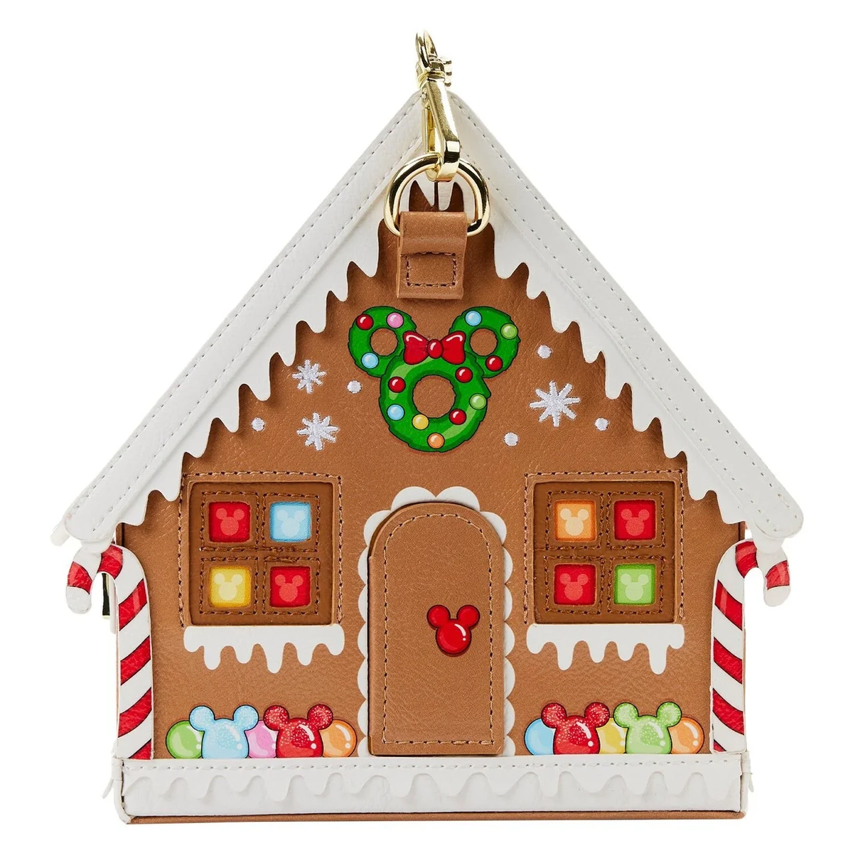 Loungefly Stitch Shoppe Minnie Gingerbread House Crossbody-3