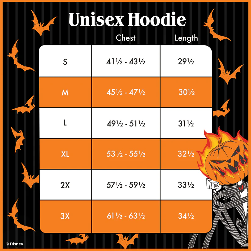 Loungefly Nightmare Before Christmas Pumpkin King Unisex Hoodie-5