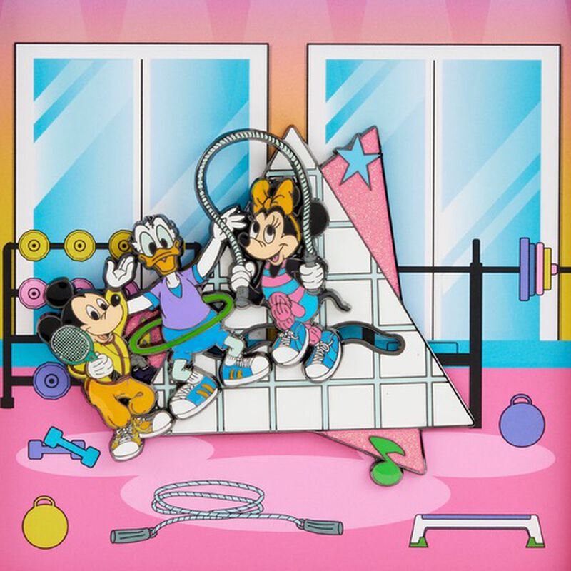 Loungefly Mickeys Mousercise 3" Collector Box Pin-4