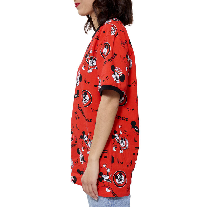 Loungefly Apparel Disney100 Mouseketeers All-Over Print Unisex Ringer T Shirt-4