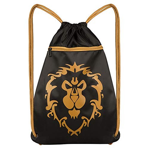 JINX World of Warcraft Alliance Loot Bag, 14x19", Drawstring Cinch Backpack