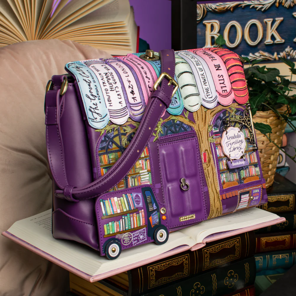 Vendula London Travelling Library Bookshop Alice Bag-zoom-13