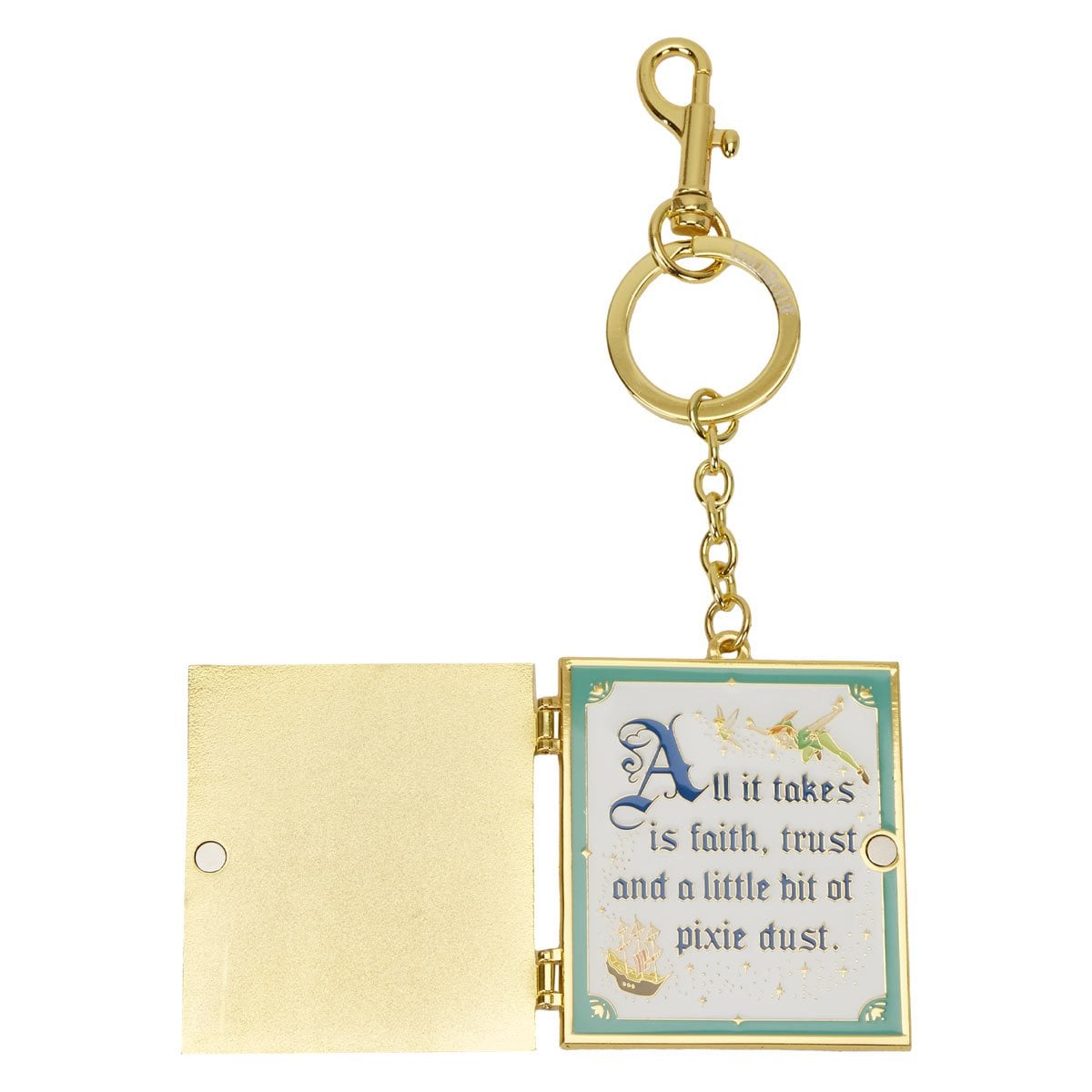 Loungefly Peter Pan You Can Fly Book Keychain