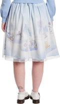 Loungefly Stitch Shoppe Disney Winter Mickey and Friends Tulle Overlay Skirt