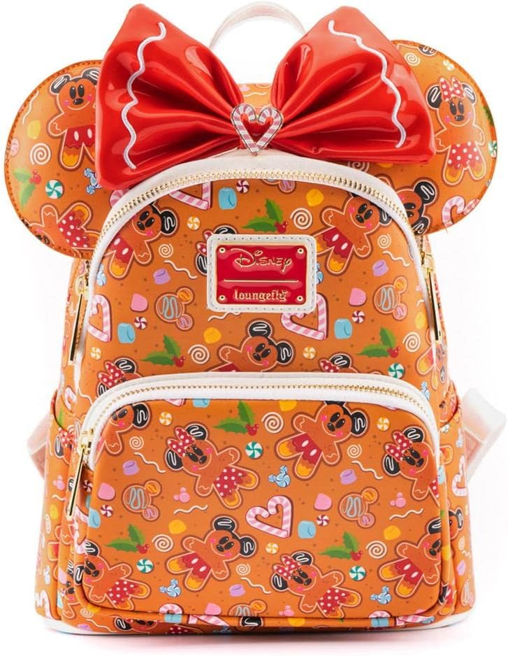 Loungefly Disney Gingerbread all over print with Ears Mini Backpack and Headband Set
