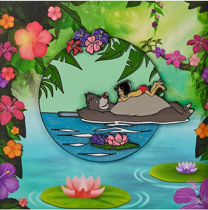 Loungefly The Jungle Book Baloo and Mowgli 3-Inch Collector Enamel Pin-5
