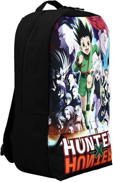 Hunter x Hunter Anime Cartoon Graphic Print Backpack with Laptop Pocket-zoom-4