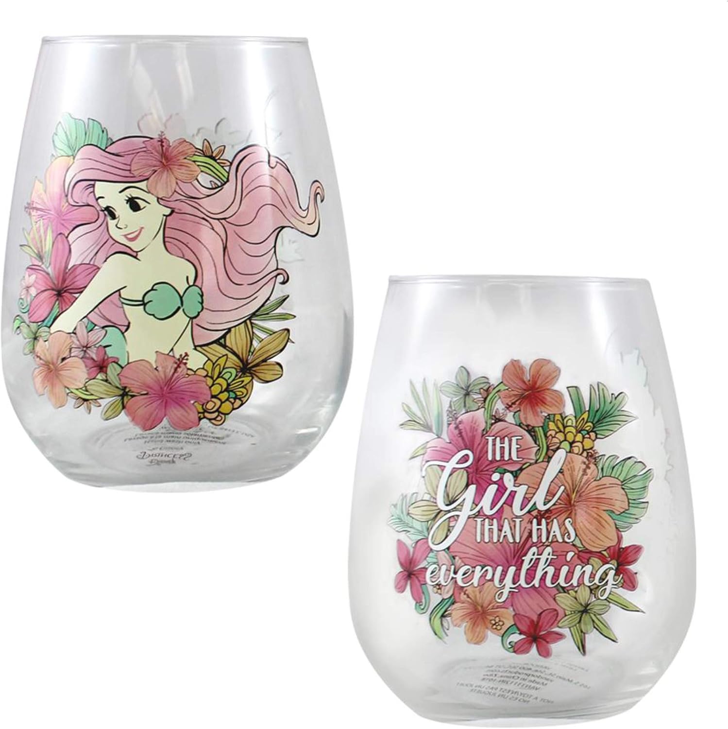 Disney Princess 18 oz. Contour Glass - Set of 4
