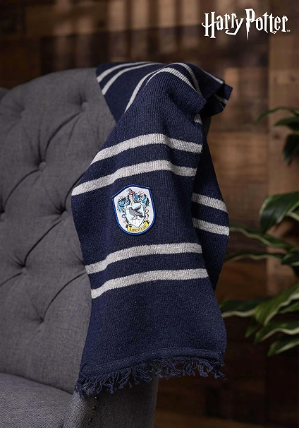 Harry Potter Ravenclaw House Lamb's Wool Scarf for Adults and Kids-2