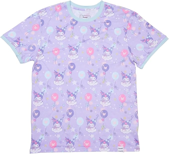 Loungefly Apparel Sanrio Kuromi Carnival Crew unisex t shirt-1