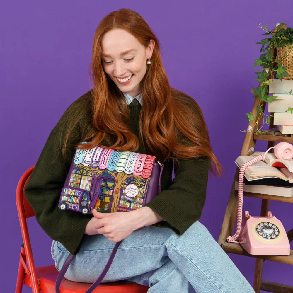 Vendula London Travelling Library Bookshop Alice Bag-10