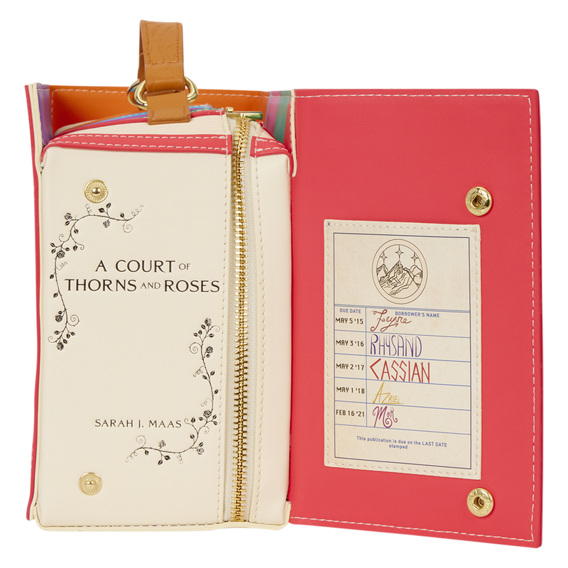 Loungefly A Court of Thorns and Roses Book Series Figural Crossbody Bag-6