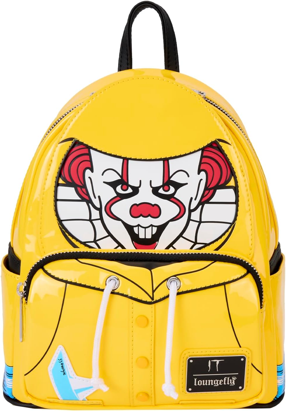 Loungefly IT Pennywise Raincoat Cosplay Mini Backpack Glow in the Dark