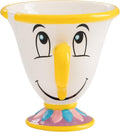 Vandor Disney Beauty and The Beast Chip Replica Sculpted Ceramic Tea Cup, 8 Ounce