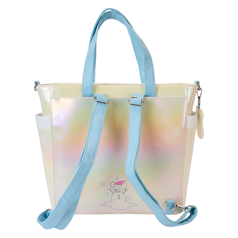 Loungefly Disney Mickey And Friends Winter Wonderland Scene Convertible Tote-4