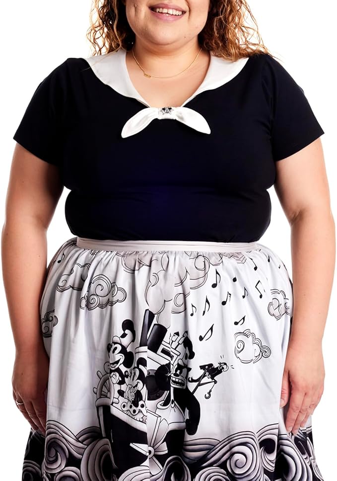 Loungefly Stitch Shoppe Disney Steamboat Willie Sailor top