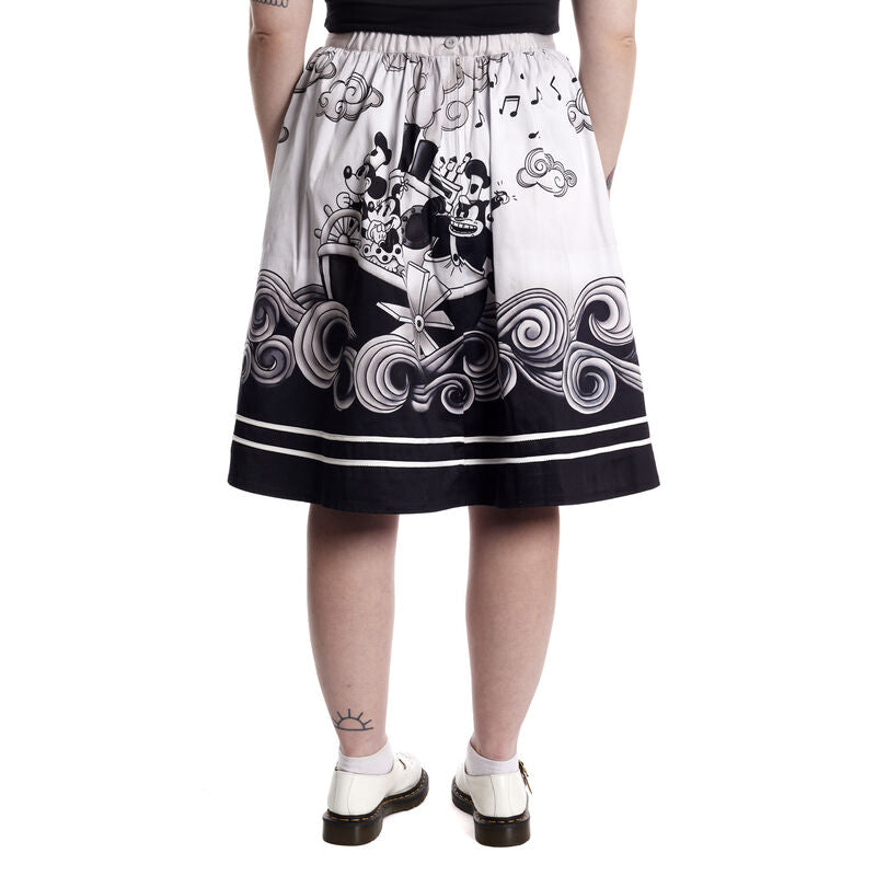 Loungefly Stitch Shoppe Steamboat Willie Sandy Skirt