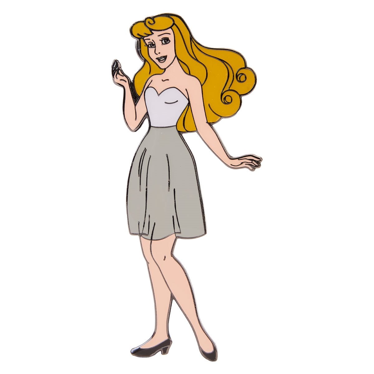 Loungefly Disney Sleeping Beauty Princess Aurora Paper Doll Magnetic Pin Set-zoom-2