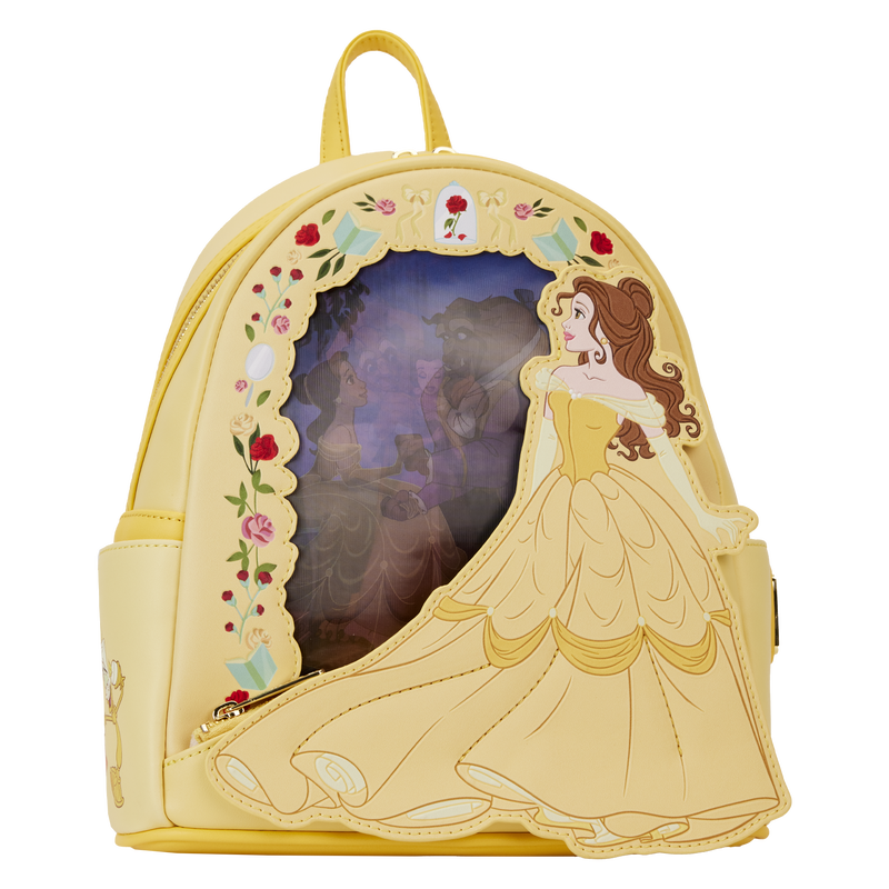 Loungefly Disney Beauty and the Beast Belle Princess Lenticular Mini Backpack-4