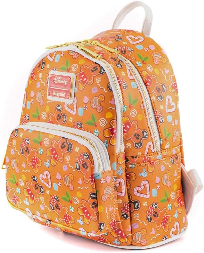 Loungefly Disney Gingerbread all over print with Ears Mini Backpack and Headband Set-zoom-4