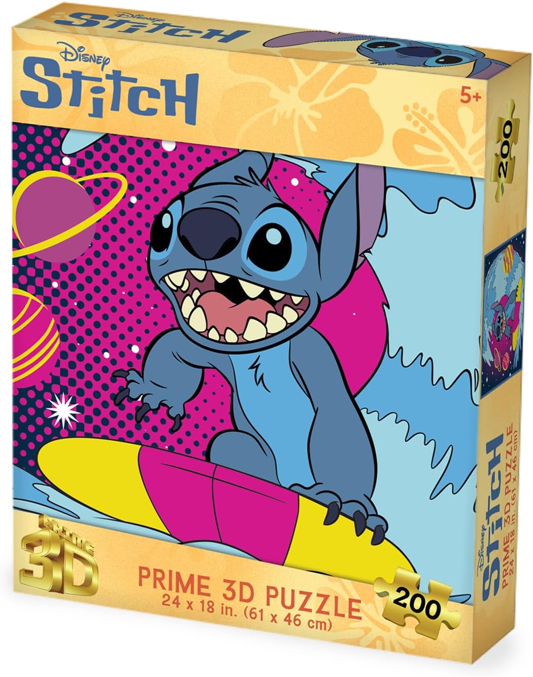 Prime 3D Stitch Surfing, 200-Piece 3D Jigsaw Puzzle, 24x18