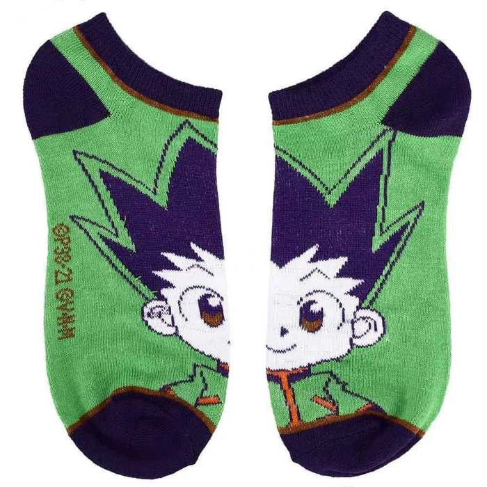 Hunter x Hunter Chibi Characters Casual Ankle Socks Set for Men 5-Pack-2