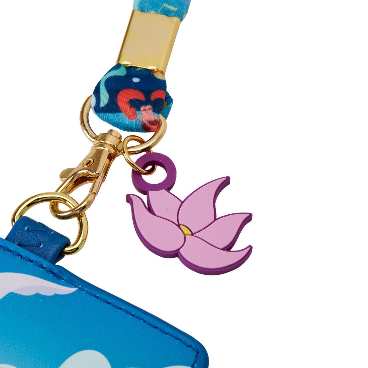 Loungefly The Little Mermaid 35th Anniversary Life is The Bubbles Lanyard with Cardholder-zoom-2