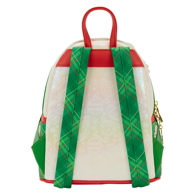Loungefly Disney Stitch & Scrump Iridescent Holiday Ornament Mini Backpack-zoom-7