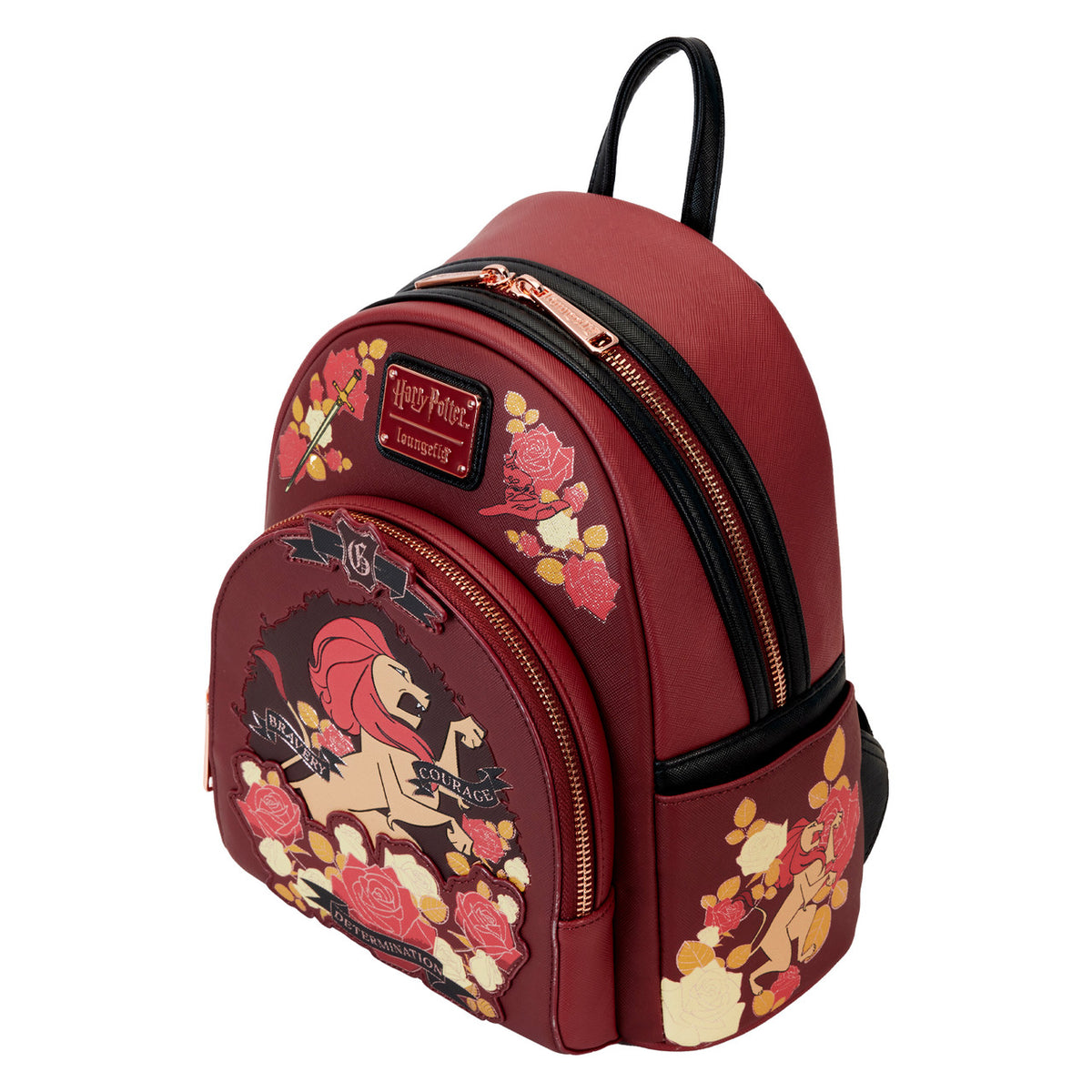 Loungefly Warner Brothers Harry Potter Gryffindor House Tattoo Mini Backpack-3