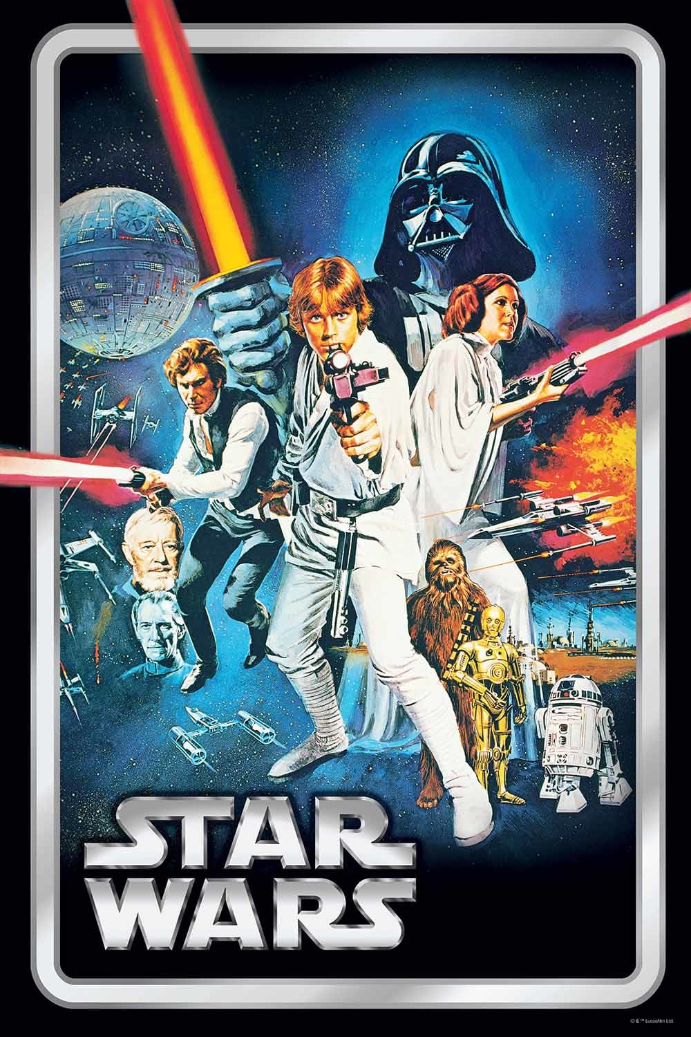 Disney Star Wars 300pc Star Wars IV Poster Theme Prime 3D Puzzle (12 x 18 in)-2