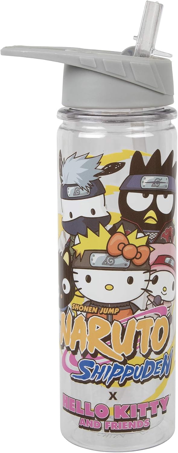 Sanrio Naruto Clear 16oz Tritan Water Bottle-1