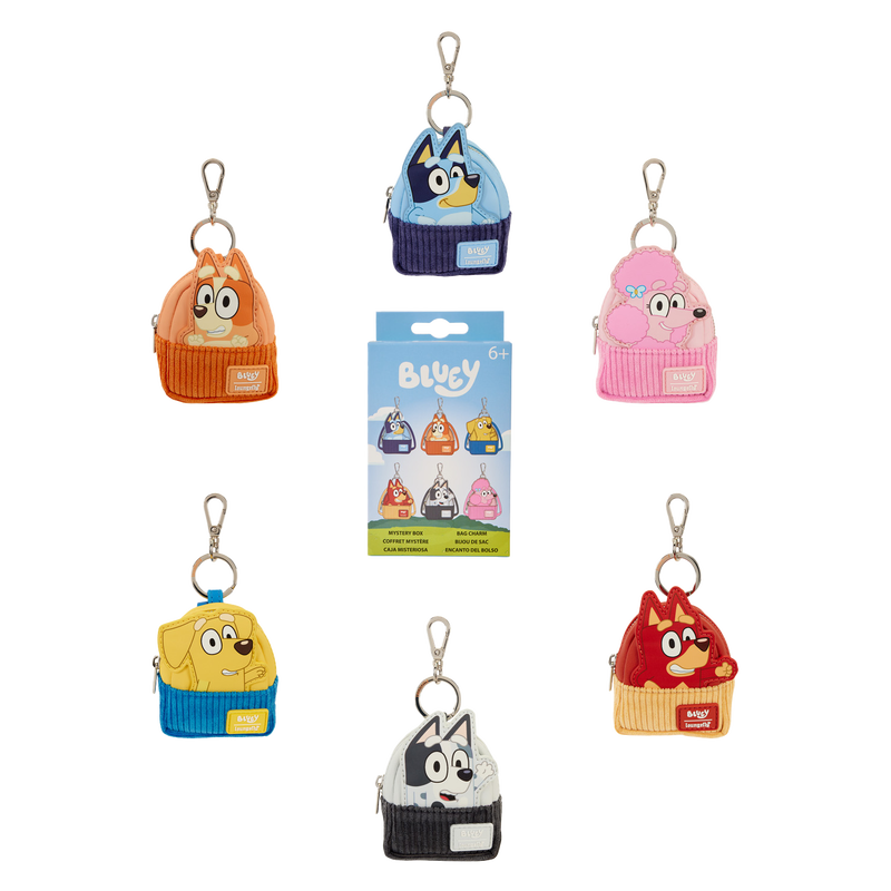 Loungefly Bluey and Friends Mystery Mini Backpack Keychain Charm