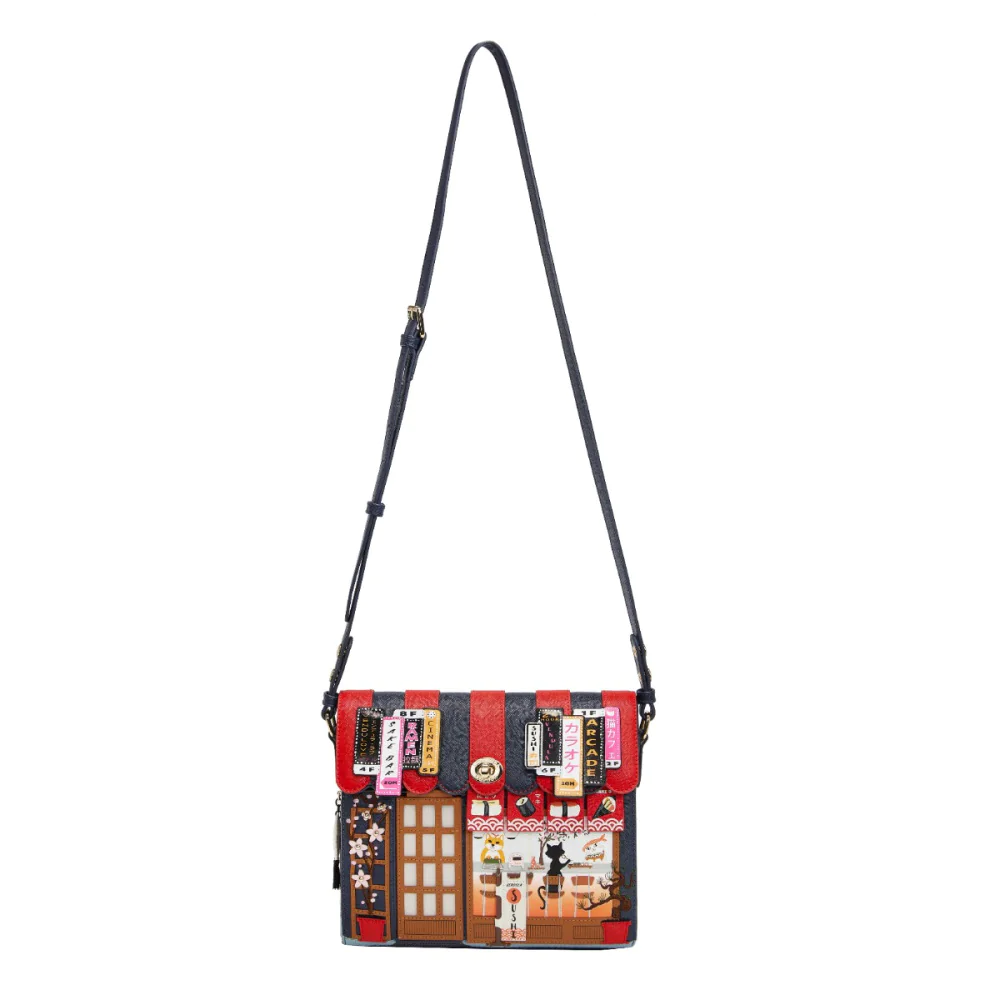 Vendula London Vendula Sushi - Blue Edition Box Bag-zoom-6