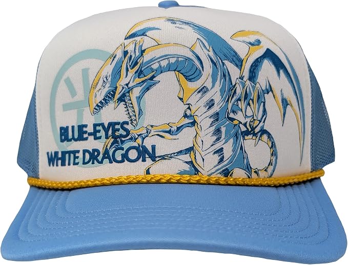 Yu-Gi-Oh! Duel Monsters Blue Eyes White Dragon Adult Trucker Hat