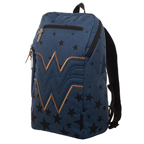 Wonder Woman Tech Backpack with Gold Outline-zoom-3