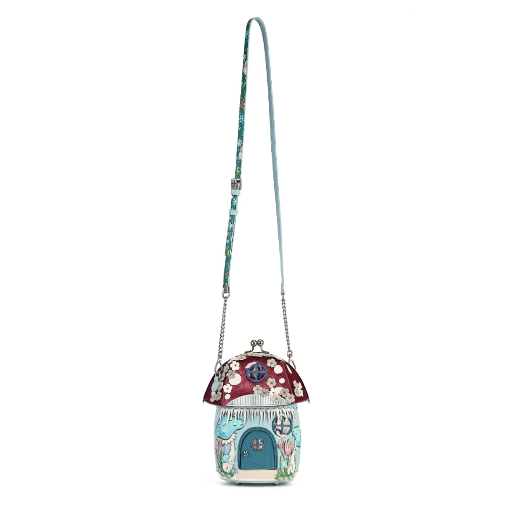 Vendula London Fairy Village Snowflake Toadstool House Bag-9