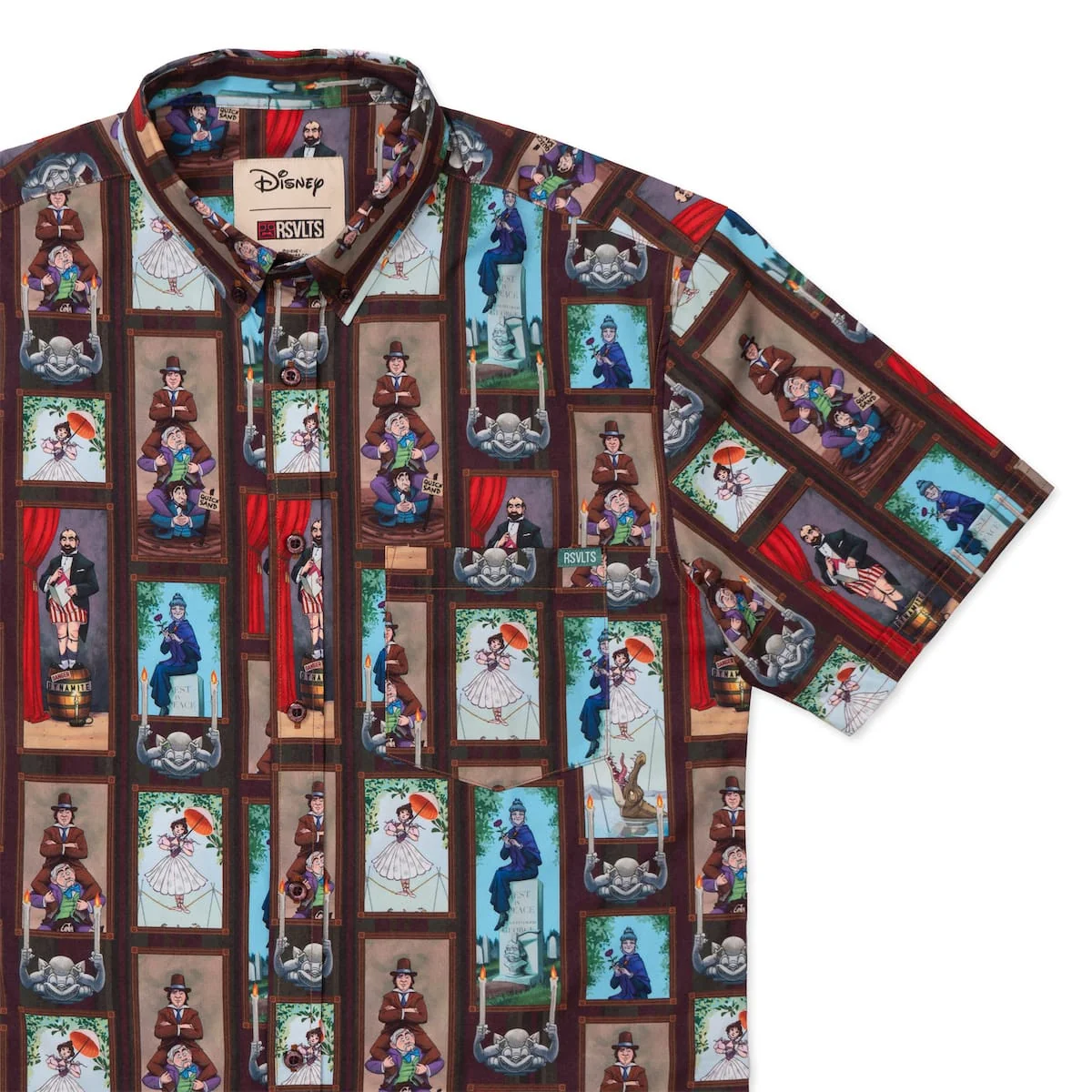 RSVLTS Disney's Haunted Mansion "The Stretching Room" – KUNUFLEX Short Sleeve Shirt-1