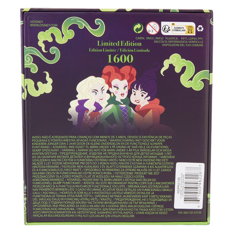 Loungefly Hocus Pocus Cauldron 3" Collector Box Sliding Pin-zoom-4