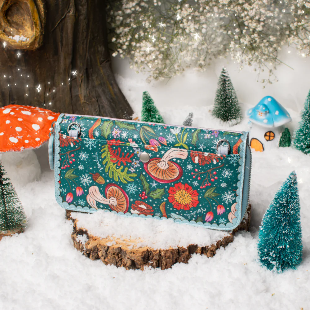 Vendula London Fairy Village Snowflake Large Ziparound Crossbody Wallet-zoom-3