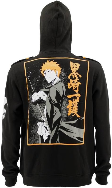 BLEACH Ichigo 2 Tone Military Zip Hoodie-zoom-4