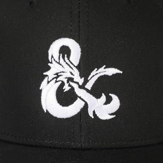 Dungeons & Dragons Embroidered Logo Black Traditional Adjustable Hat-zoom-6